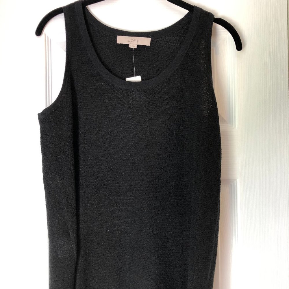NWT LOFT Black Tank Top